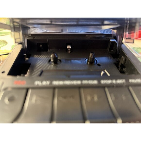 Sony Cassette Recorder Vintage TCM-929 w/Retractable Handle Works Great - Picture 6 of 11